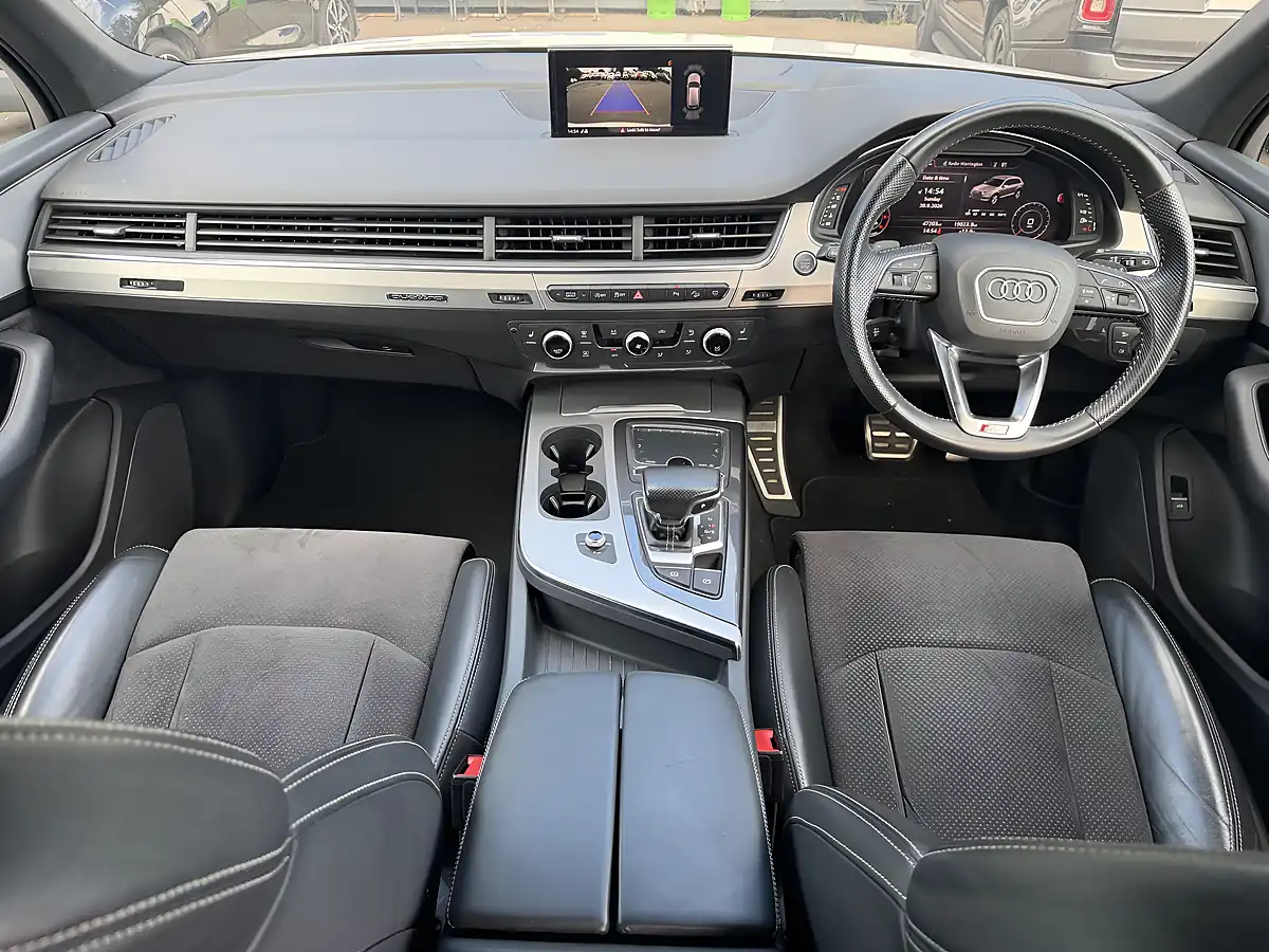 Used 2019 Audi Q7 S Line White - Interior and Exterior details 7