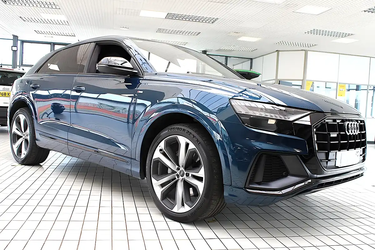 Used 2019 Audi Q8 Edition 1 Turquoise Blue - Interior and Exterior details 10