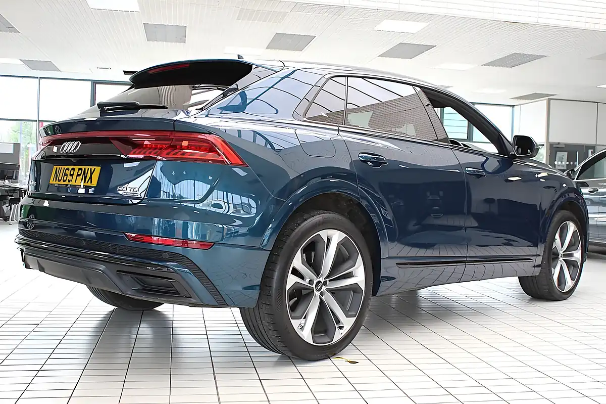 Used 2019 Audi Q8 Edition 1 Turquoise Blue - Interior and Exterior details 12
