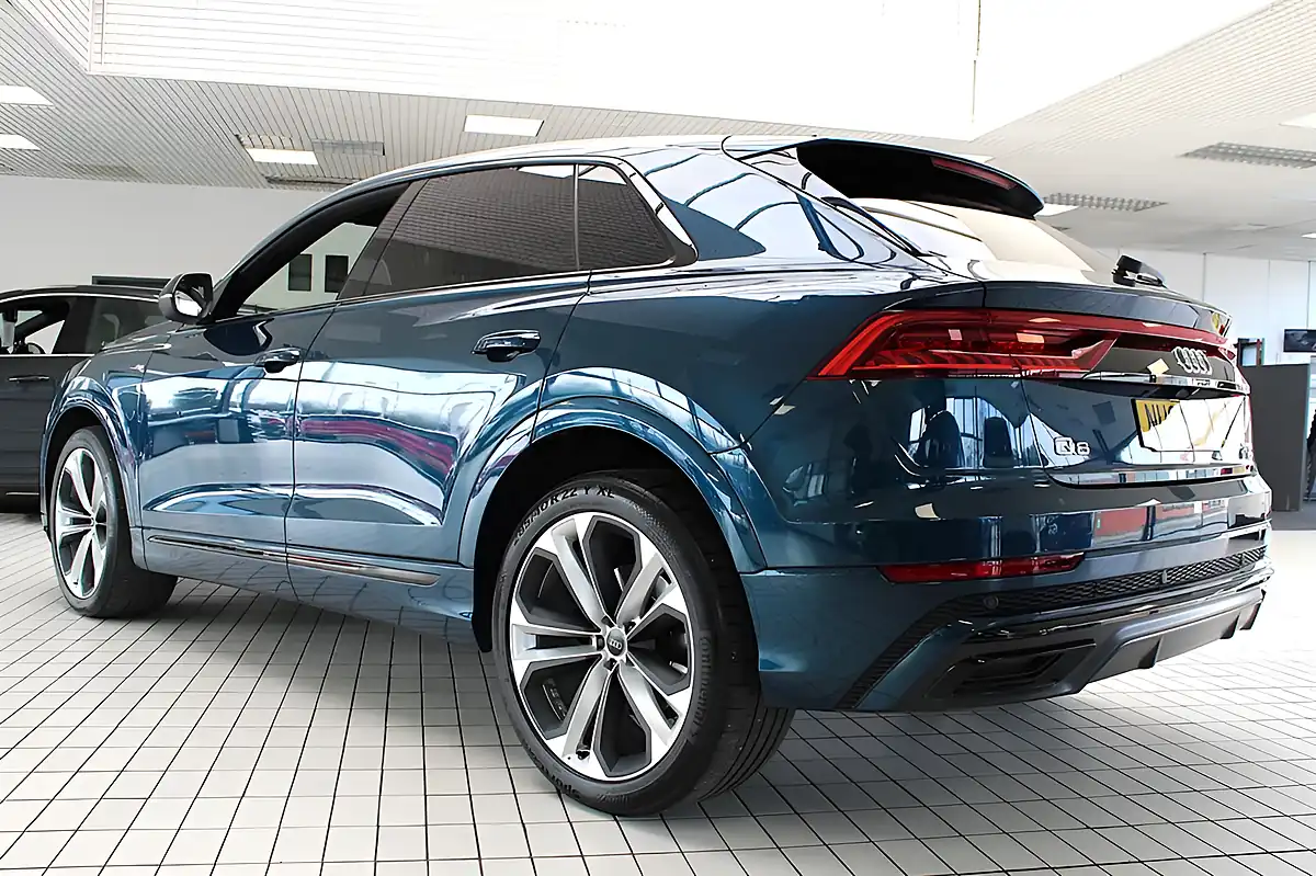 Used 2019 Audi Q8 Edition 1 Turquoise Blue - Interior and Exterior details 18