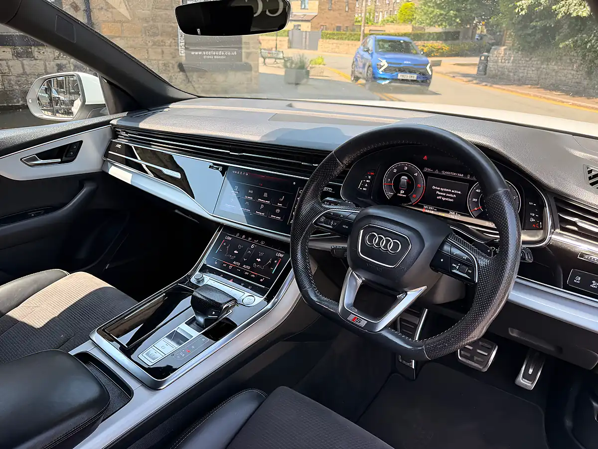 Used 2019 Audi Q8 S Line Glacier White - Interior and Exterior details 15