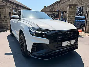 Used 2019 Audi Q8 S Line Glacier White - Interior and Exterior details 3