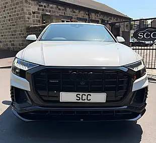 Used 2019 Audi Q8 S Line Glacier White - Interior and Exterior details 4