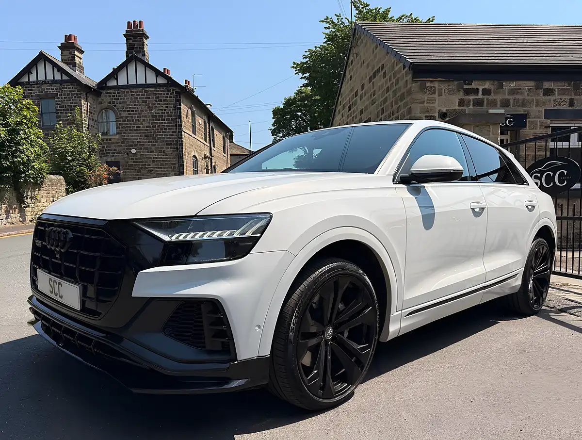 Used 2019 Audi Q8 S Line Glacier White - Interior and Exterior details 5