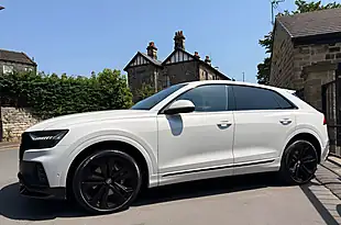 Used 2019 Audi Q8 S Line Glacier White - Interior and Exterior details 6
