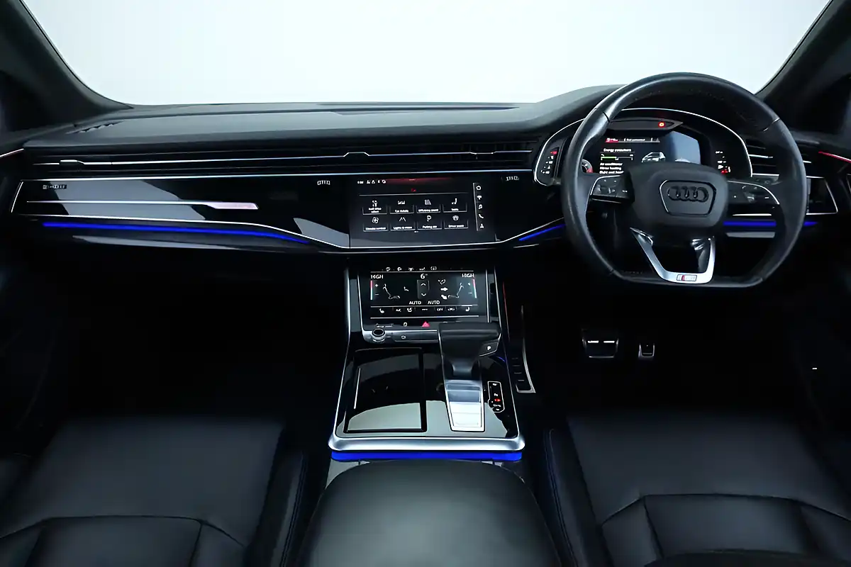 Used 2019 Audi Q8 S Line White - Interior and Exterior details 12