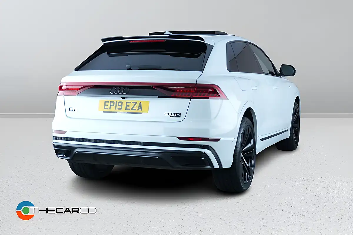 Used 2019 Audi Q8 S Line White - Interior and Exterior details 8