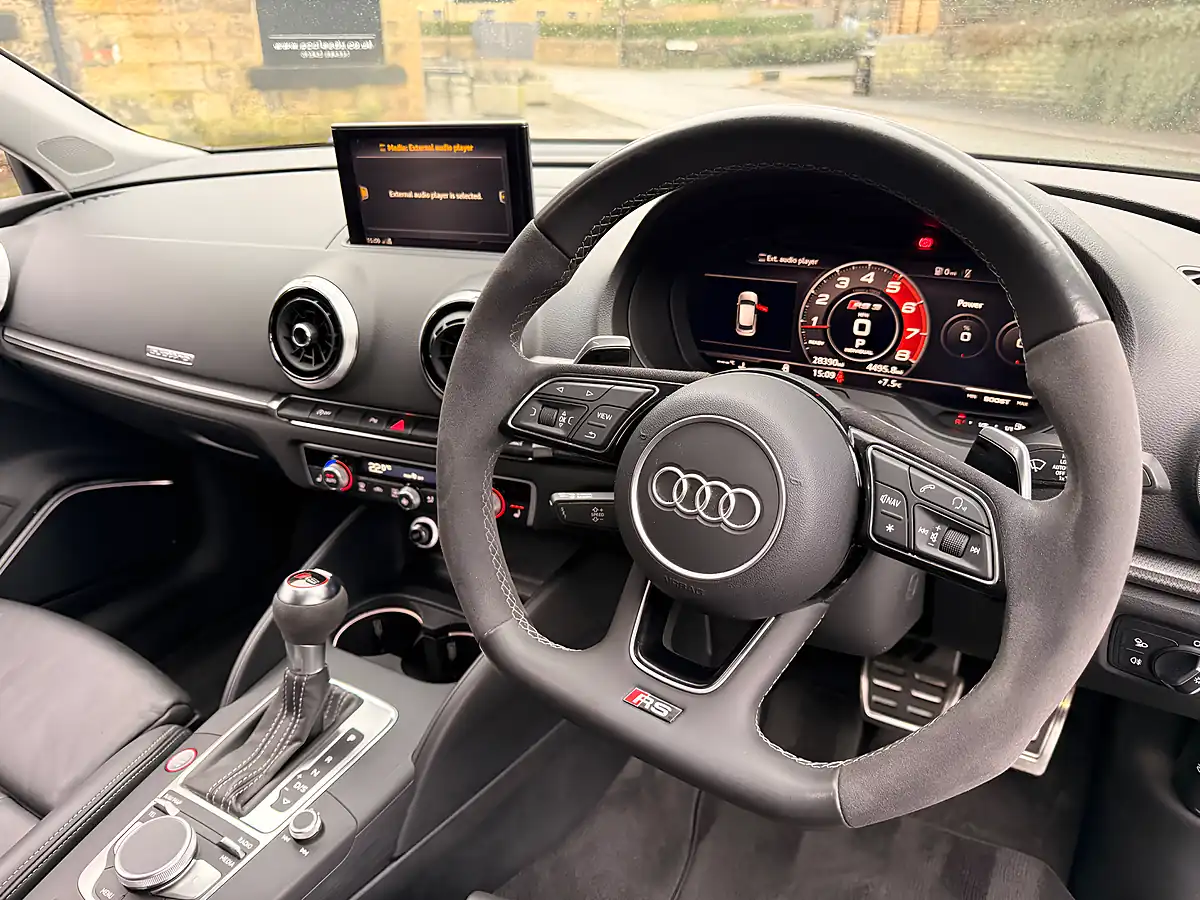 Used 2019 Audi RS3 Sportback Panther Black Crystal - Interior and Exterior details 14