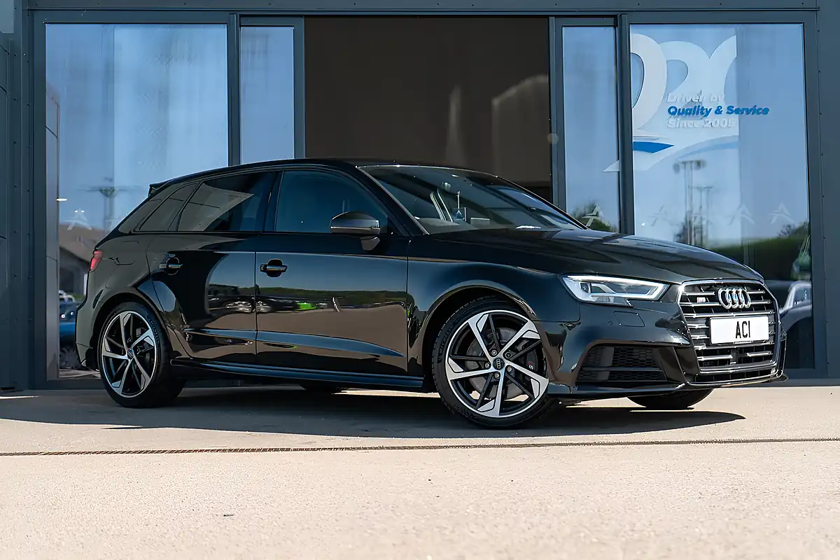 Used 2019 Audi S3 Black Edition Black - Front View
