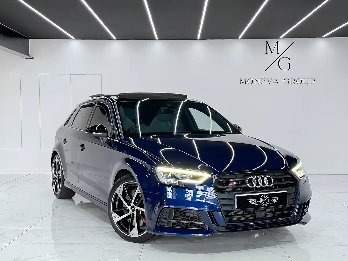 Used 2019 Audi S3 Black Edition Navarra Blue - Front View