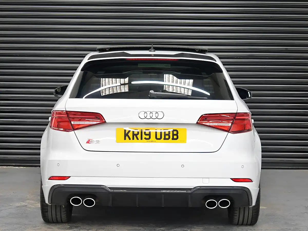 Used 2019 Audi S3 Black Edition Sportback White - Interior and Exterior details 11