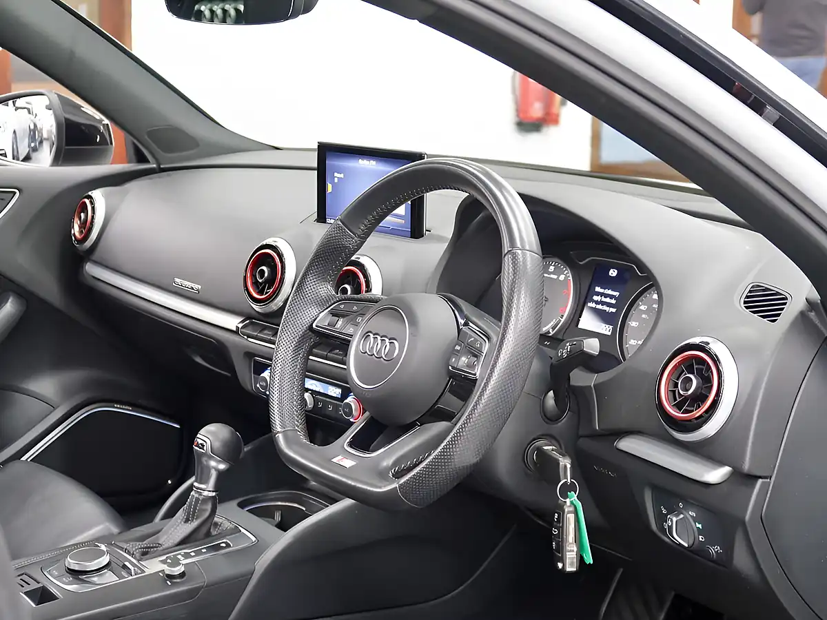 Used 2019 Audi S3 Black Edition Sportback White - Interior and Exterior details 18