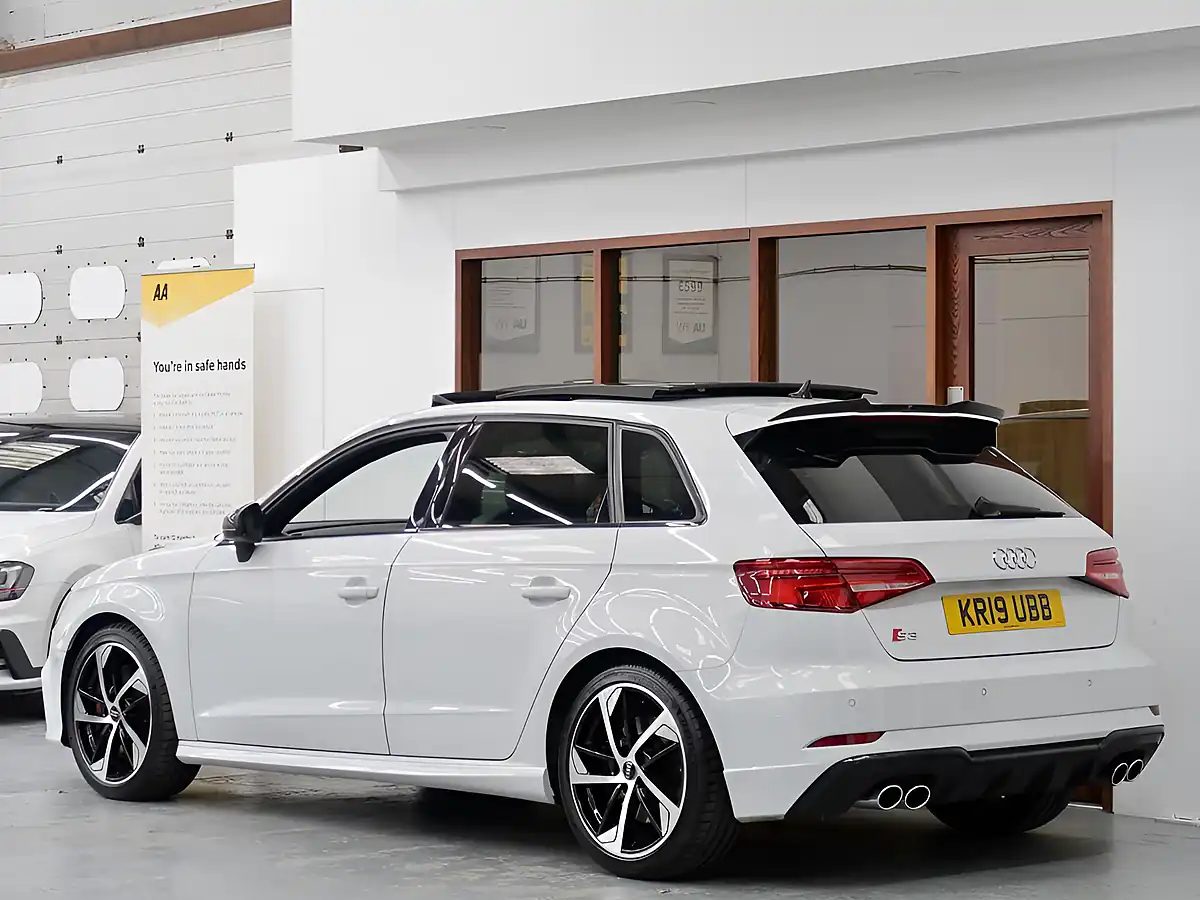 Used 2019 Audi S3 Black Edition Sportback White - Interior and Exterior details 4
