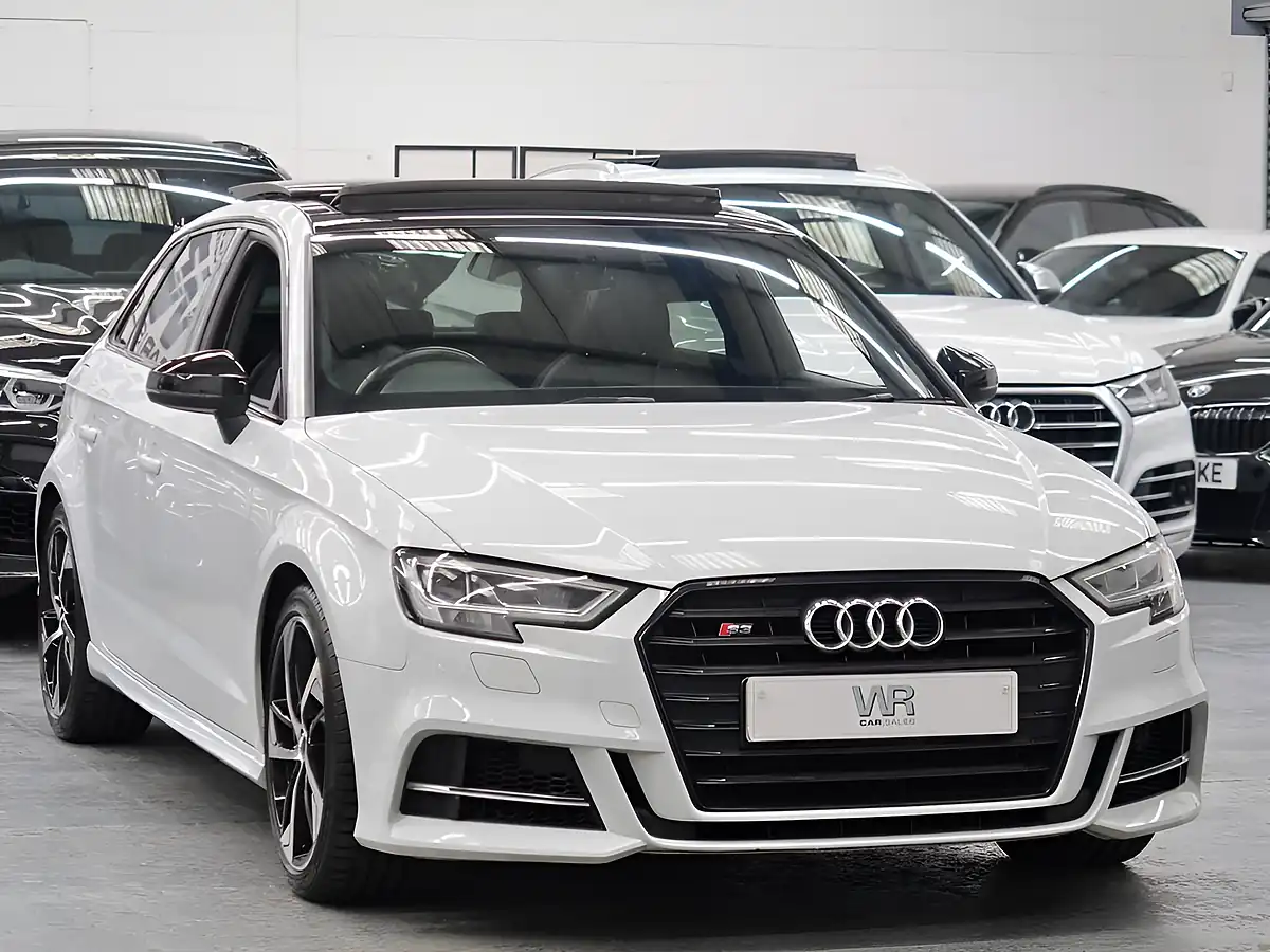 Used 2019 Audi S3 Black Edition Sportback White - Interior and Exterior details 5