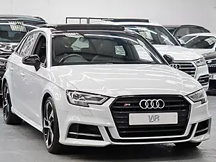 Used 2019 Audi S3 Black Edition Sportback White - Interior and Exterior details 6