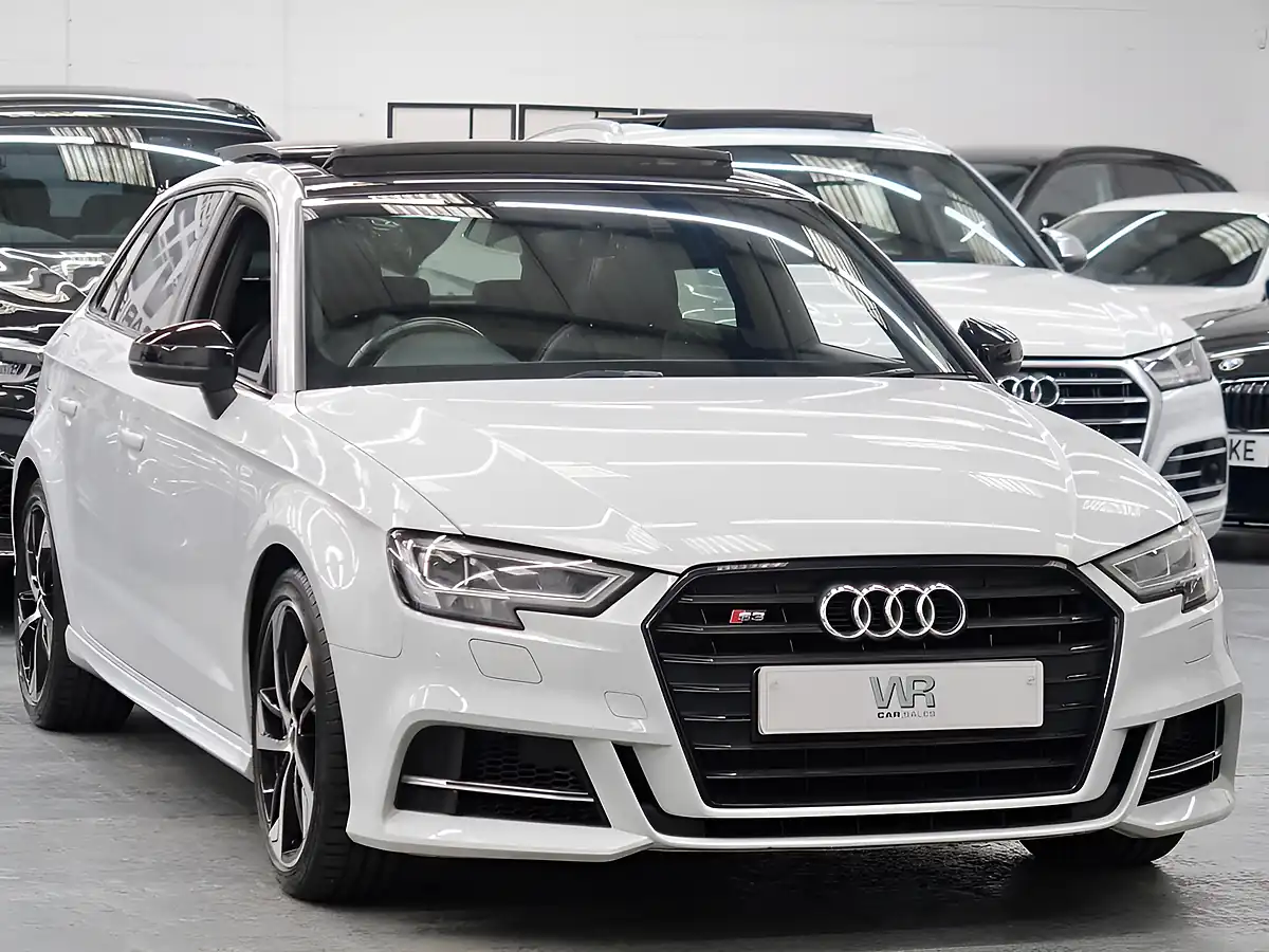 Used 2019 Audi S3 Black Edition Sportback White - Interior and Exterior details 6