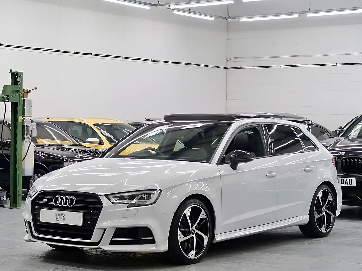 Used 2019 Audi S3 Black Edition Sportback White - Interior and Exterior details 7