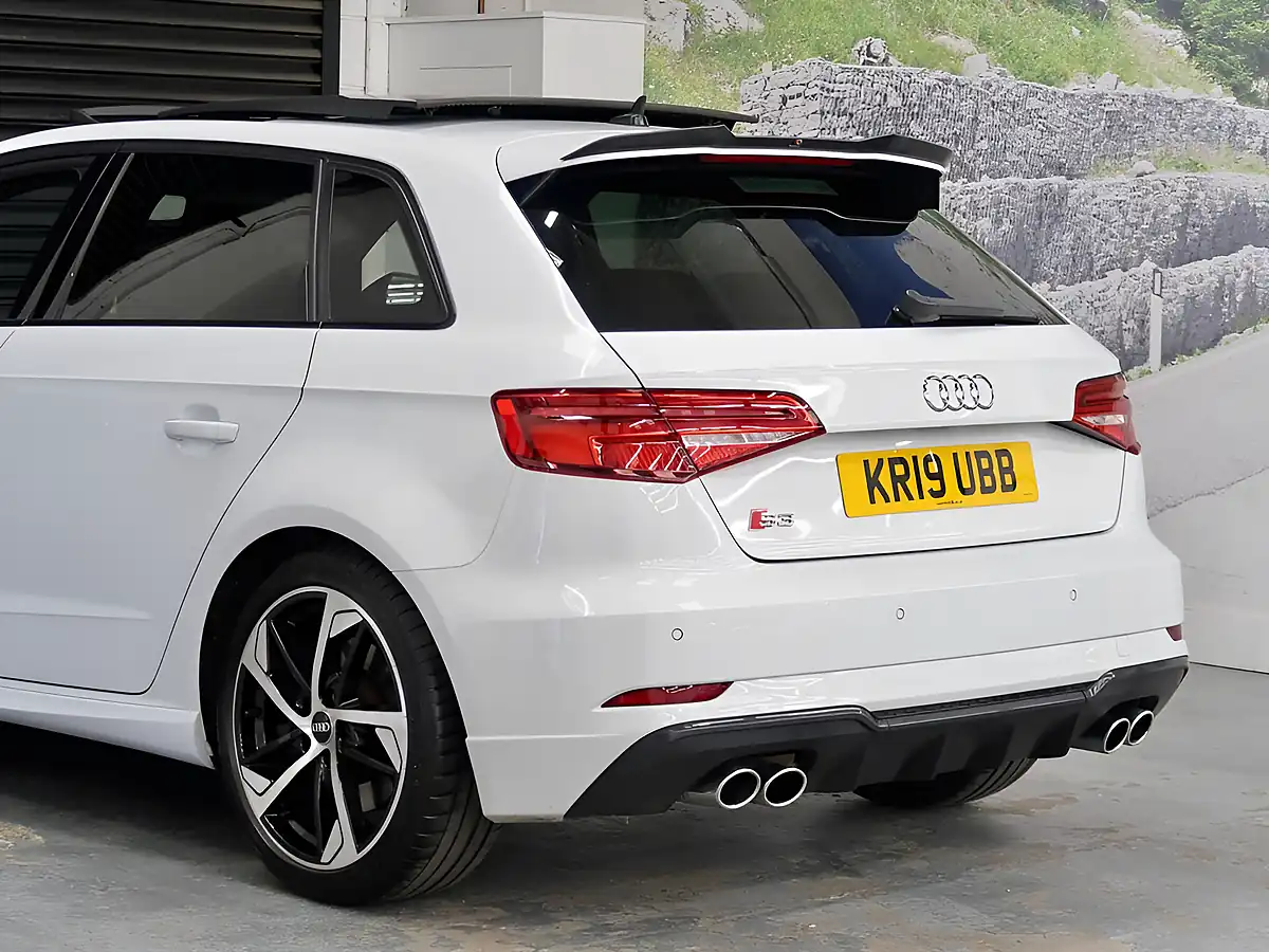 Used 2019 Audi S3 Black Edition Sportback White - Interior and Exterior details 8