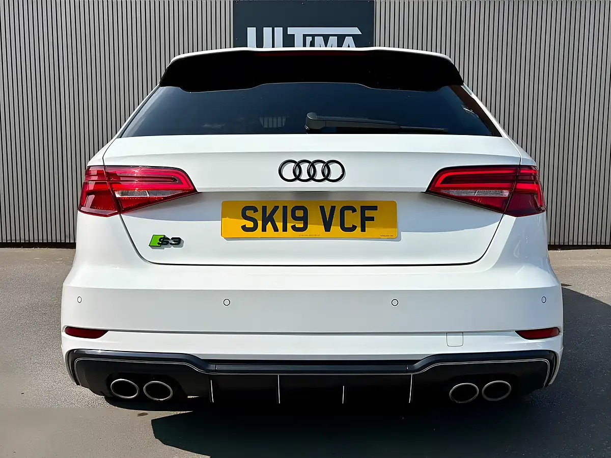 Used 2019 Audi S3 Black Edition Sportback White - Interior and Exterior details 6