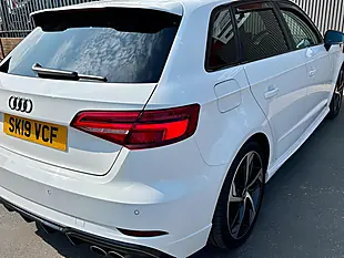 Used 2019 Audi S3 Black Edition Sportback White - Interior and Exterior details 9