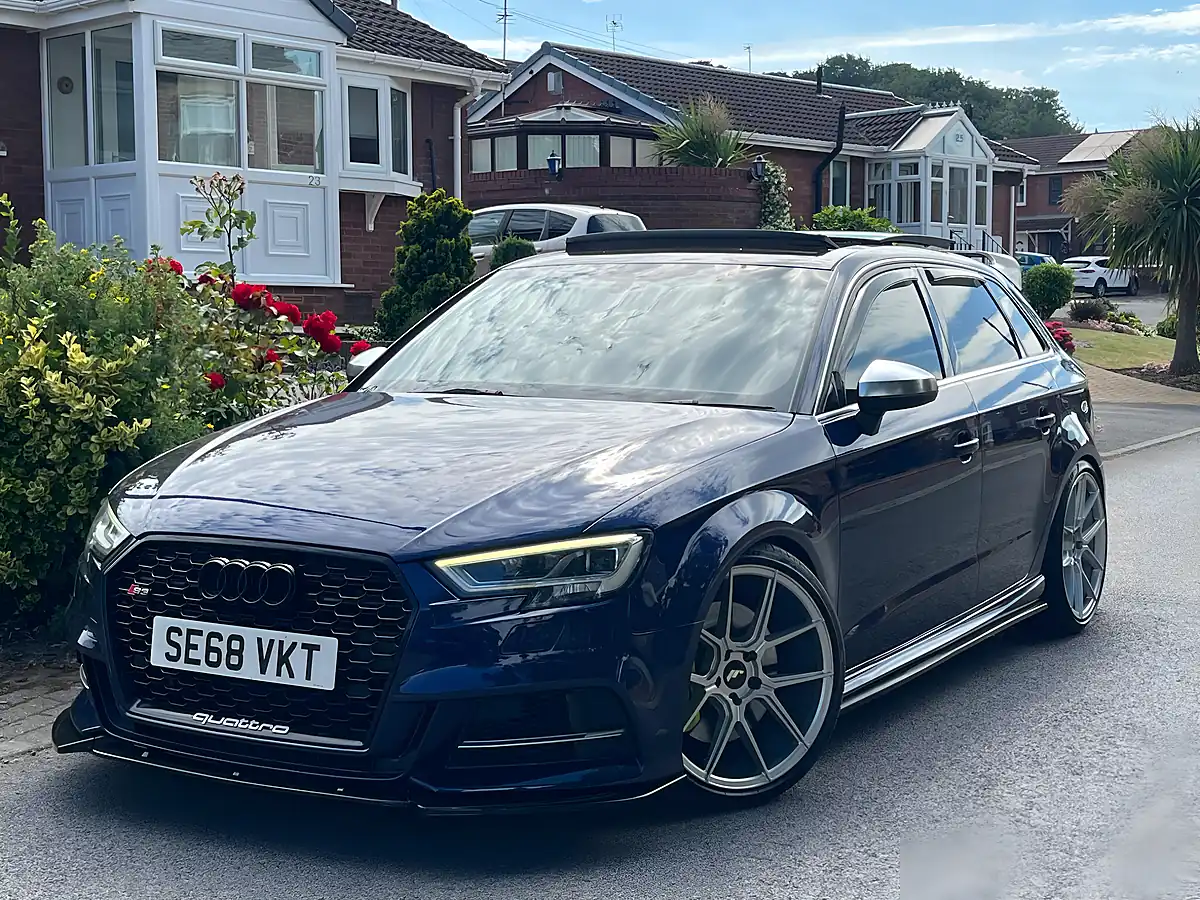 Used 2019 Audi S3 Sportback S Blue - Front View