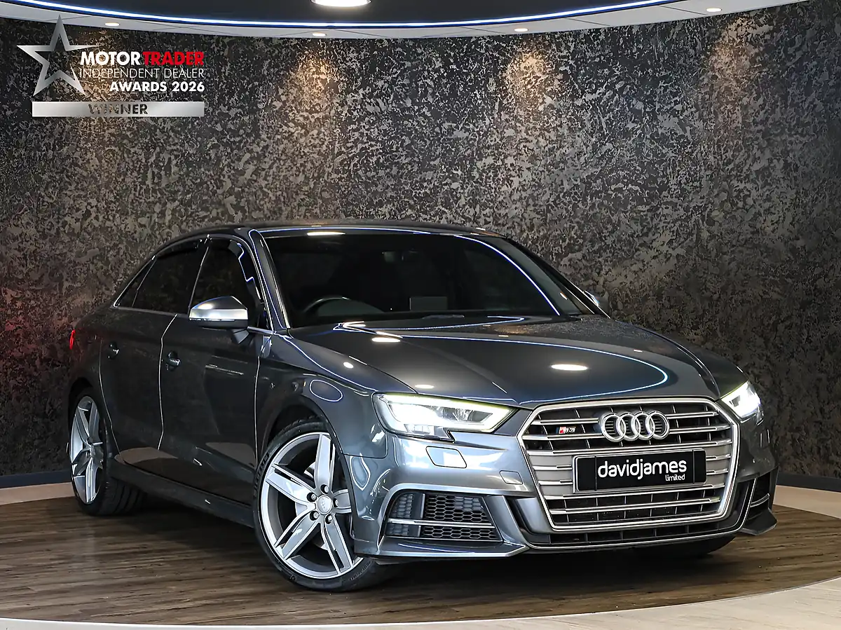 Used 2019 Audi S3 Tech Pk + Daytona Grey - Front View