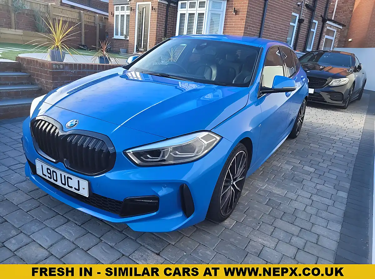 Used 2019 BMW 1 Series M Sport Misano Blue - Front View