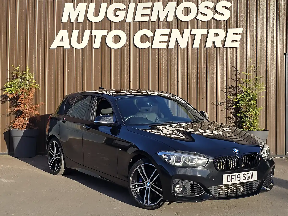 Used 2019 BMW 1 Series M Sport Shadow Edition Black - Front View