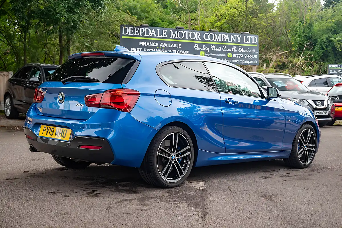 Used 2019 BMW 1 Series M Sport Shadow Edition Estoril Blue - Interior and Exterior details 8