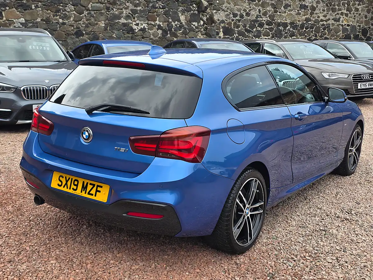 Used 2019 BMW 1 Series M Sport Shadow Edition Estoril Blue - Interior and Exterior details 18