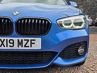 Used 2019 BMW 1 Series M Sport Shadow Edition Estoril Blue - Interior and Exterior details 4