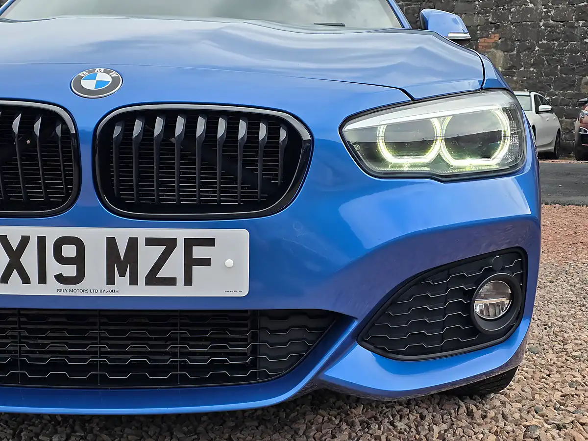 Used 2019 BMW 1 Series M Sport Shadow Edition Estoril Blue - Interior and Exterior details 4
