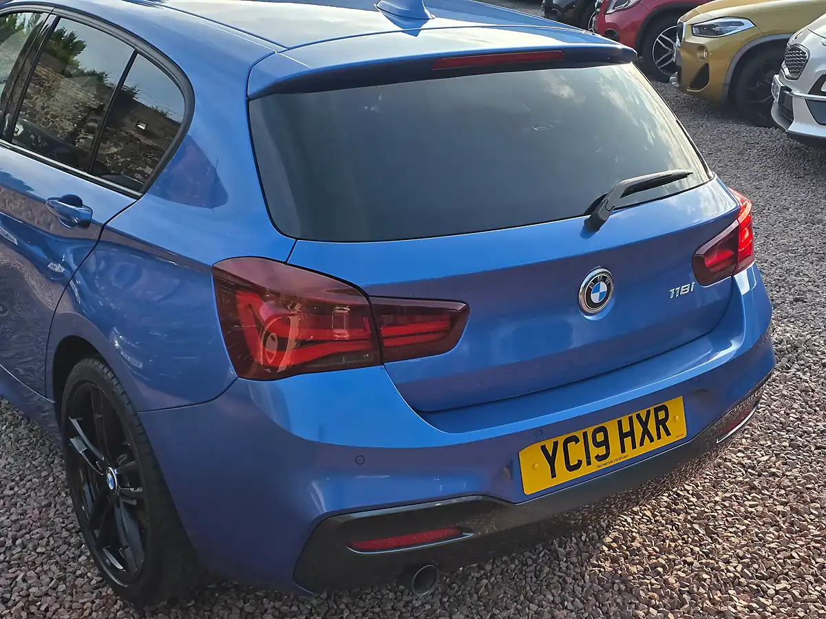 Used 2019 BMW 1 Series M Sport Shadow Edition Estoril Blue Metallic - Interior and Exterior details 16