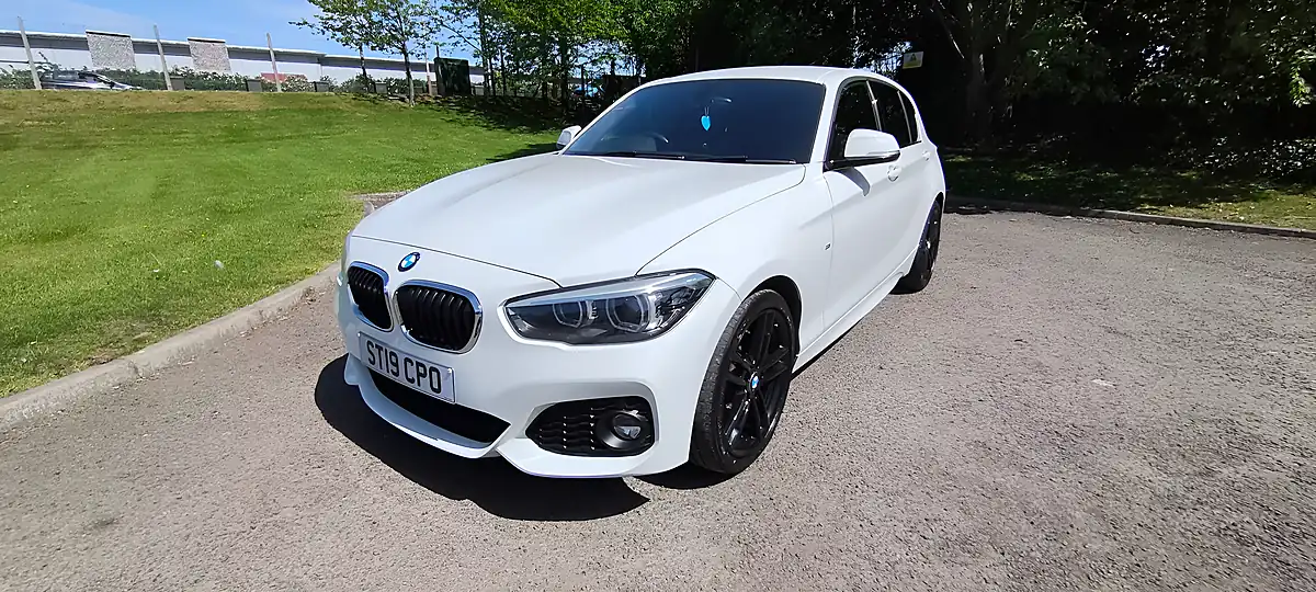 Used 2019 BMW 1 Series M Sport Shadow Edition White - Front View