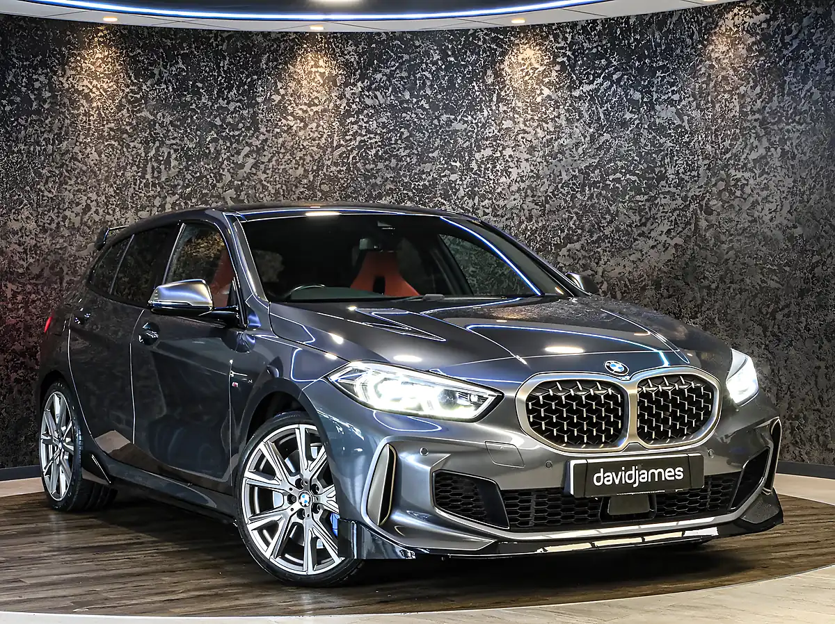 Used 2019 BMW 1 Series M135i Mineral Grey - Front View