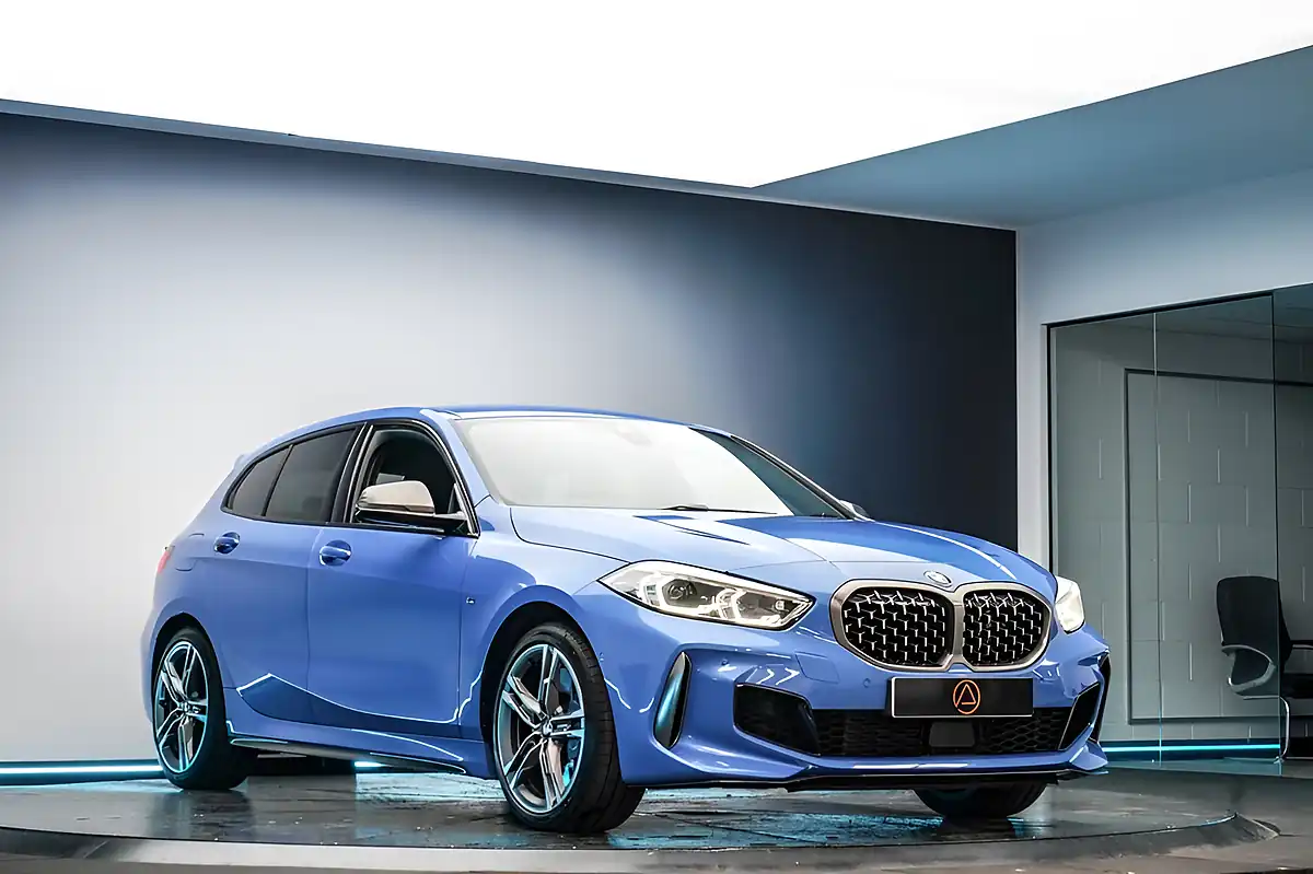 Used 2019 BMW 1 Series M135i Misano Blue - Interior and Exterior details 14