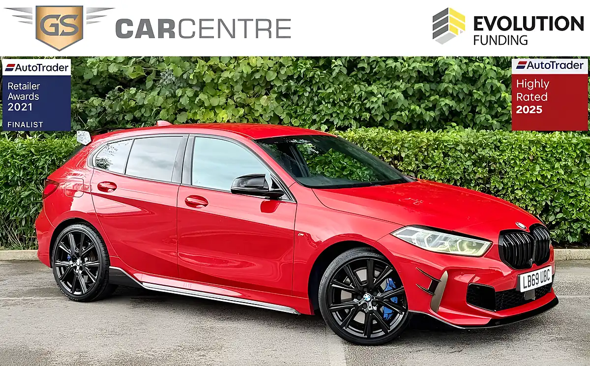 Used 2019 BMW 1 Series M135i Red - Front View