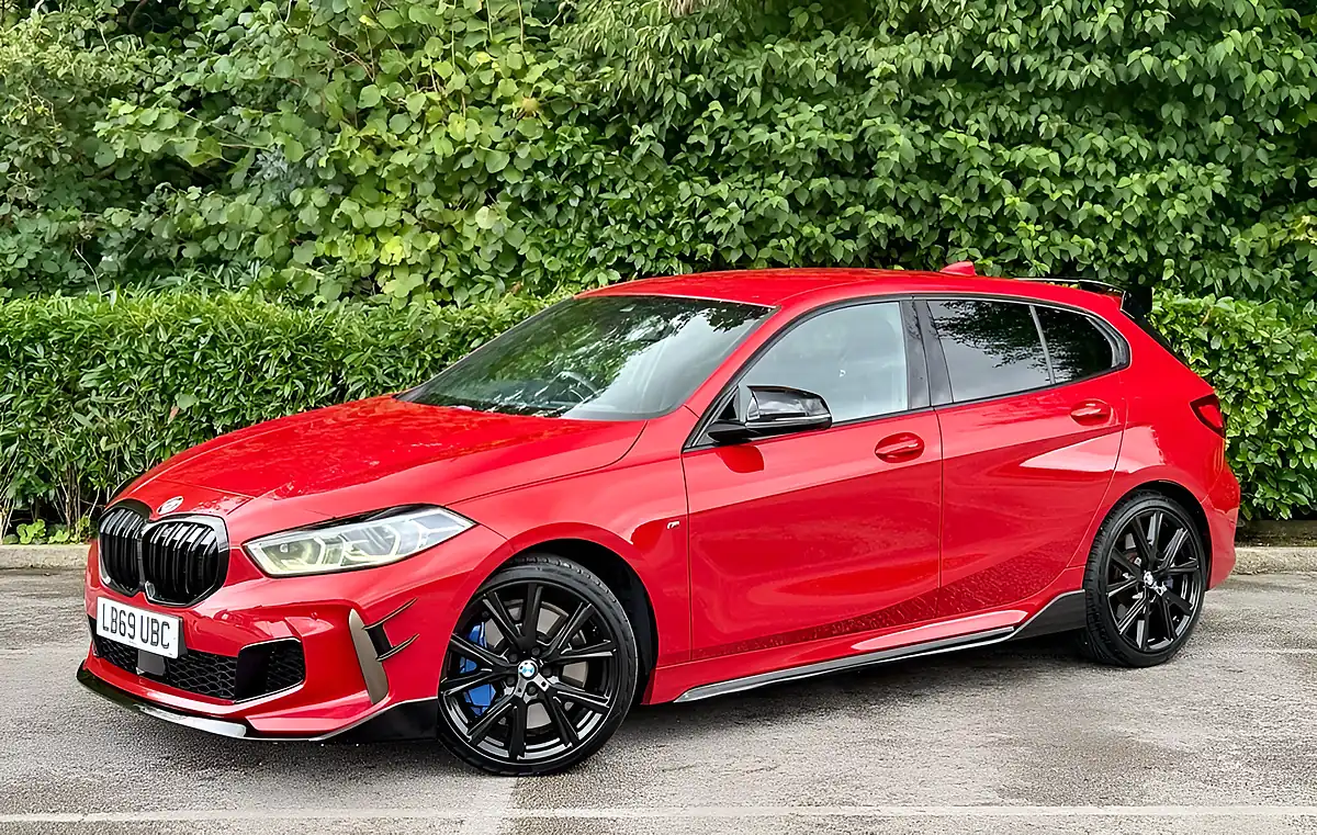 Used 2019 BMW 1 Series M135i Red - Interior and Exterior details 2