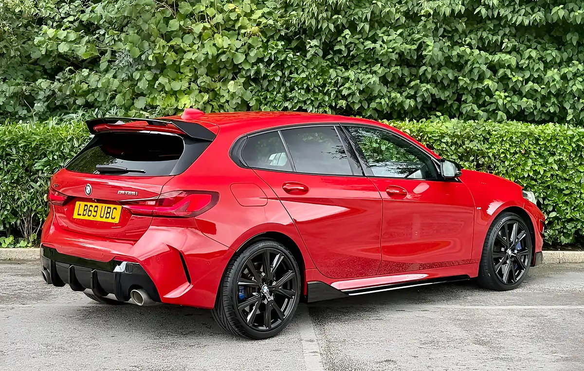 Used 2019 BMW 1 Series M135i Red - Interior and Exterior details 4