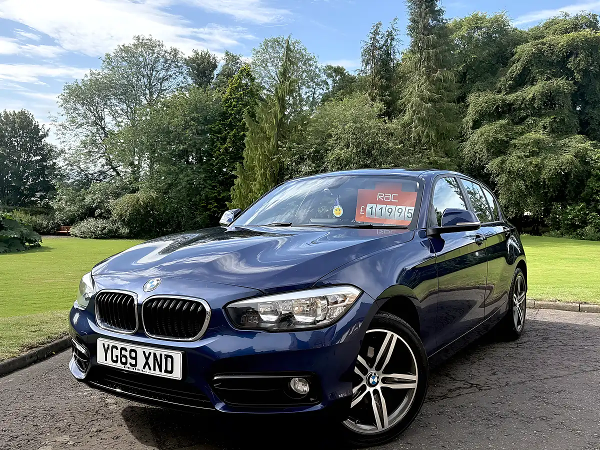 Used 2019 BMW 1 Series Sport Blue - Front View