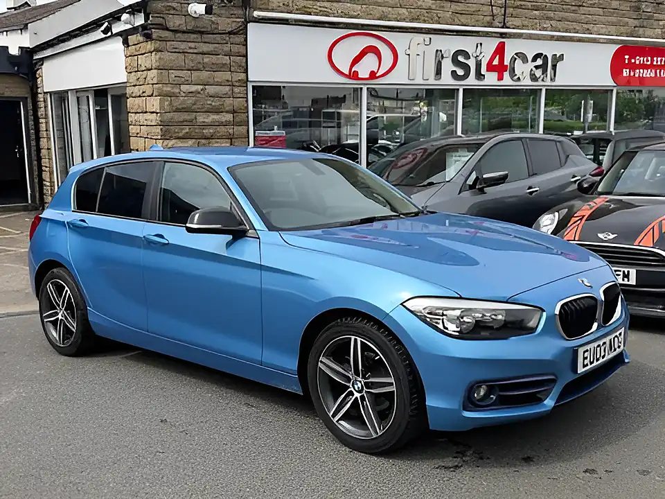 Used 2019 BMW 1 Series Sport Seaside Blue - Front View