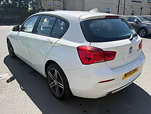Used 2019 BMW 1 Series Sport White - Interior and Exterior details 4