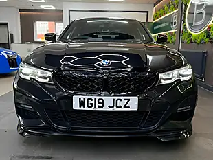 Used 2019 BMW 3 Series M Sport [7X Services, Body Kit and Competition Alloys] Black - Interior and Exterior details 4