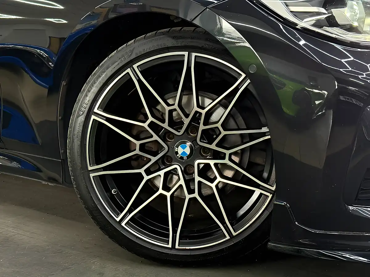 Used 2019 BMW 3 Series M Sport [7X Services, Body Kit and Competition Alloys] Black - Interior and Exterior details 7