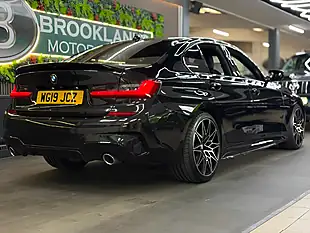 Used 2019 BMW 3 Series M Sport [7X Services, Body Kit and Competition Alloys] Black - Interior and Exterior details 9