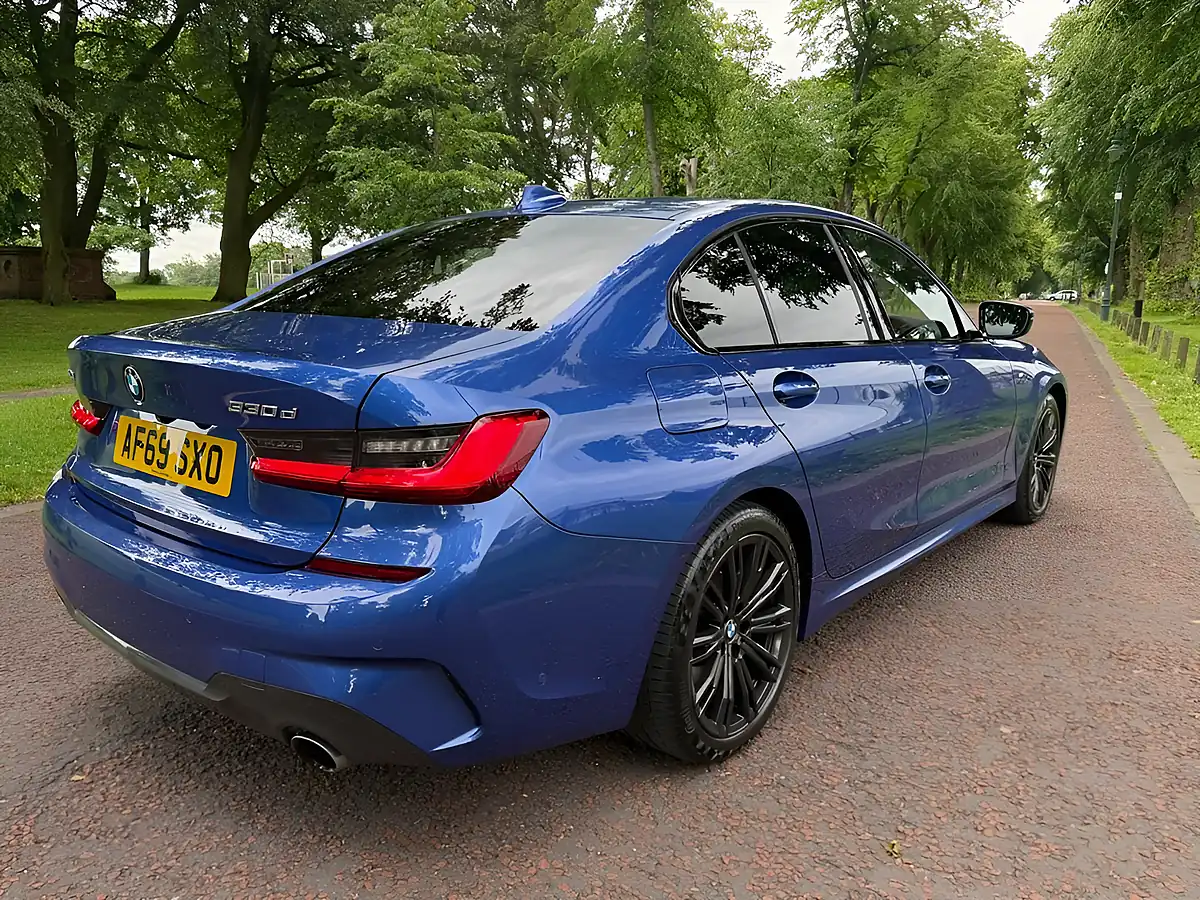 Used 2019 BMW 3 Series M Sport Blue - Interior and Exterior details 3