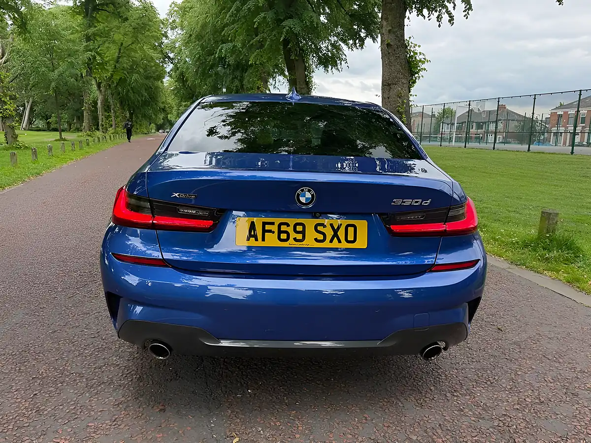 Used 2019 BMW 3 Series M Sport Blue - Interior and Exterior details 4
