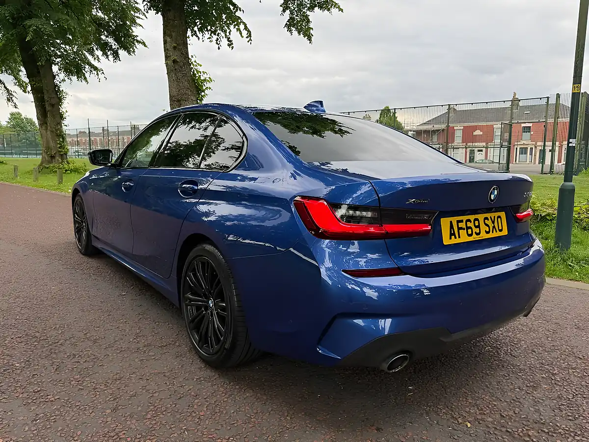 Used 2019 BMW 3 Series M Sport Blue - Interior and Exterior details 5
