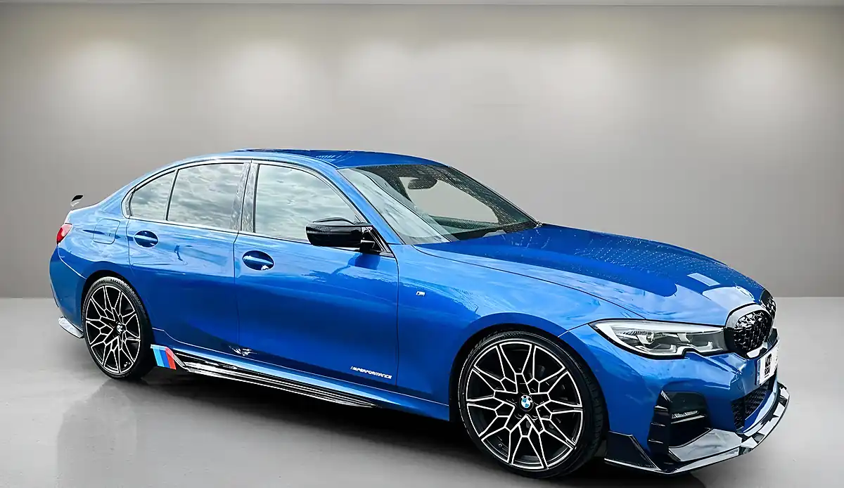 Used 2019 BMW 3 Series M Sport Blue - Interior and Exterior details 2