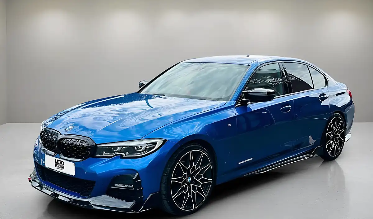 Used 2019 BMW 3 Series M Sport Blue - Interior and Exterior details 3